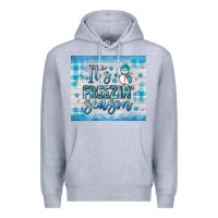 Heather Grey it s freezin season Premium Hoodie - JahusDesignShop