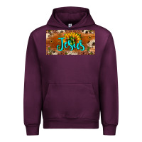 Mauve Wine jesus Urban Hoodie - JahusDesignShop