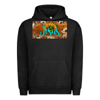 Pigment Black jesus Urban Hoodie - JahusDesignShop