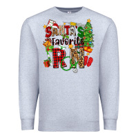 Heather Grey santa's favorite rn Premium Sweatshirt - Zillion Design Studio
