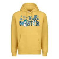 Antique Gold hello winter Premium Hoodie - JahusDesignShop