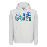 Dove Grey hello winter Premium Hoodie - JahusDesignShop