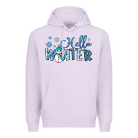 Lilac hello winter Premium Hoodie - JahusDesignShop