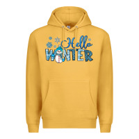 Mustard hello winter Premium Hoodie - JahusDesignShop