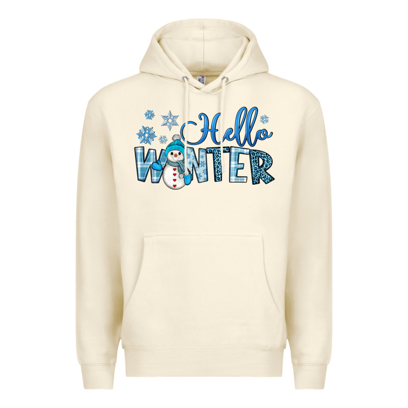 Hello Winter Premium Hoodie by JahusDesignShop | Teevron
