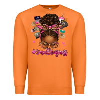 Carrot small business afro messy bun Premium Sweatshirt - texasbilliewilder