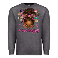 Charcoal Heather small business afro messy bun Premium Sweatshirt - texasbilliewilder