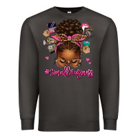 Smoke small business afro messy bun Premium Sweatshirt - texasbilliewilder