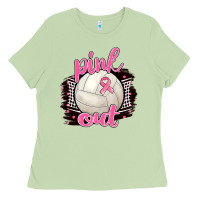 Matcha Pink Out Volleyball Ladies Tee - BarkalooDesign