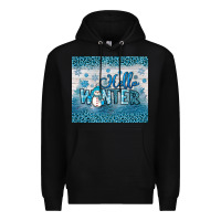 Black hello winter Premium Hoodie - JahusDesignShop