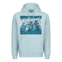 Blue Mist hello winter Premium Hoodie - JahusDesignShop