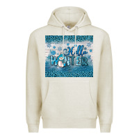 Oatmeal Heather hello winter Premium Hoodie - JahusDesignShop