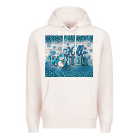Pale Pink hello winter Premium Hoodie - JahusDesignShop