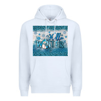 White hello winter Premium Hoodie - JahusDesignShop