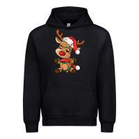 Black baby christmas reindeer Urban Hoodie - AdoDesignShop