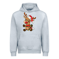 Heather Grey baby christmas reindeer Urban Hoodie - AdoDesignShop