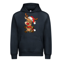 Navy baby christmas reindeer Urban Hoodie - AdoDesignShop
