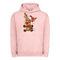 Pigment Salmon baby christmas reindeer Urban Hoodie - AdoDesignShop