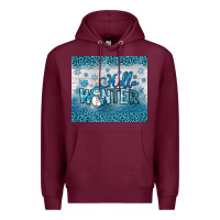 Burgundy hello winter Premium Hoodie - JahusDesignShop