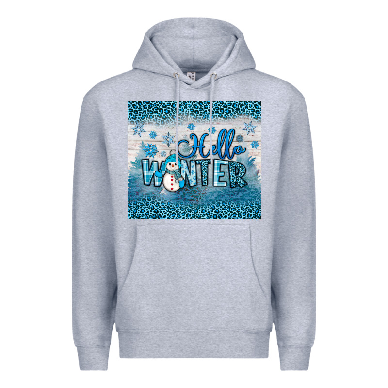 Hello Winter Premium Hoodie by JahusDesignShop | Teevron