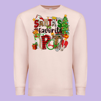 Santa's Favorite Pt Premium Sweatshirt Designed By Zillion Design Studio