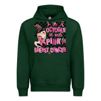 Forest Green in october we wear pink for breast cancer Urban Hoodie - AdoDesignShop