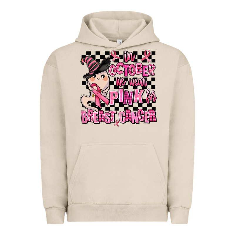 In October We Wear Pink For Breast Cancer Urban Hoodie by AdoDesignShop | Teevron