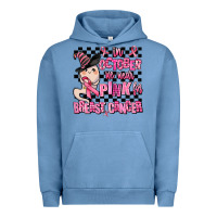 Pigment Pebble Blue in october we wear pink for breast cancer Urban Hoodie - AdoDesignShop