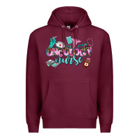 Burgundy oncology nurse Premium Hoodie - AdoDesignShop