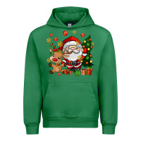 Emerald santa and reindeer Urban Hoodie - AdoDesignShop