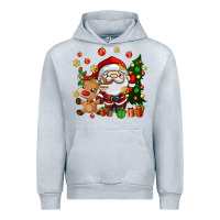Heather Grey santa and reindeer Urban Hoodie - AdoDesignShop