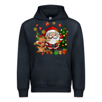 Navy santa and reindeer Urban Hoodie - AdoDesignShop