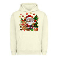 Pigment Pistachio santa and reindeer Urban Hoodie - AdoDesignShop