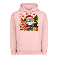 Pigment Salmon santa and reindeer Urban Hoodie - AdoDesignShop