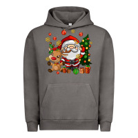 Pigment Tornado santa and reindeer Urban Hoodie - AdoDesignShop