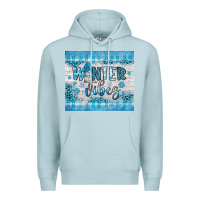 Blue Mist winter vibes gnome Premium Hoodie - JahusDesignShop