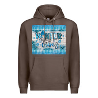 Coffee winter vibes gnome Premium Hoodie - JahusDesignShop