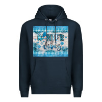 Navy winter vibes gnome Premium Hoodie - JahusDesignShop