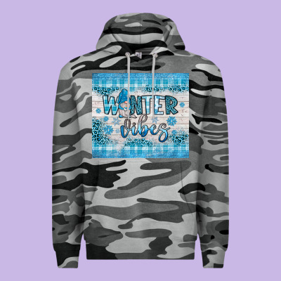 Winter Vibes Gnome Premium Hoodie Designed By Jahusdesignshop