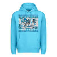 Ocean Blue winter vibes gnome Premium Hoodie - JahusDesignShop