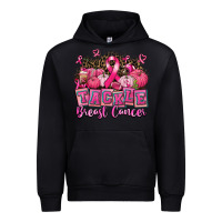 Black tackle breast cancer with pumpkin Urban Hoodie - AdoDesignShop