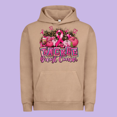 Tackle Breast Cancer With Pumpkin Urban Hoodie Designed By Adodesignshop