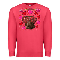 Cardinal Valentine's day  labrador retriever Premium Sweatshirt - RanaPortraitStore