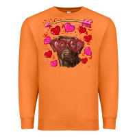 Carrot Valentine's day  labrador retriever Premium Sweatshirt - RanaPortraitStore