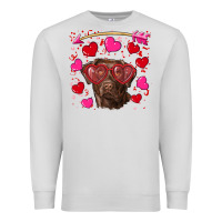 Dove Grey Valentine's day  labrador retriever Premium Sweatshirt - RanaPortraitStore