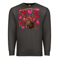 Smoke Valentine's day  labrador retriever Premium Sweatshirt - RanaPortraitStore