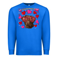 True Royal Valentine's day  labrador retriever Premium Sweatshirt - RanaPortraitStore
