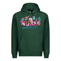 Sports Green nurse practitioner Premium Hoodie - AdoDesignShop