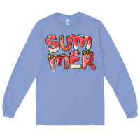 Colony Blue summer watermelon and strawberry Long Sleeve Tee - BarkalooDesign