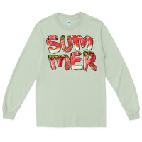 Matcha summer watermelon and strawberry Long Sleeve Tee - BarkalooDesign